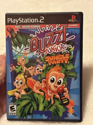 Buzz! Junior: Jungle Party PS2 CIB NTSC-U/C Tested Black Label Manual No Buzzer