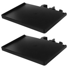 2pcs Clip On Tray: Mic Stand Tray Shelf Clamp - Sound Card Microphone Holder