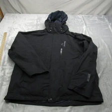 Marmot Jacket Mens XL Black Waterproof Gore Tex Hood 3in1 Performance SHELL