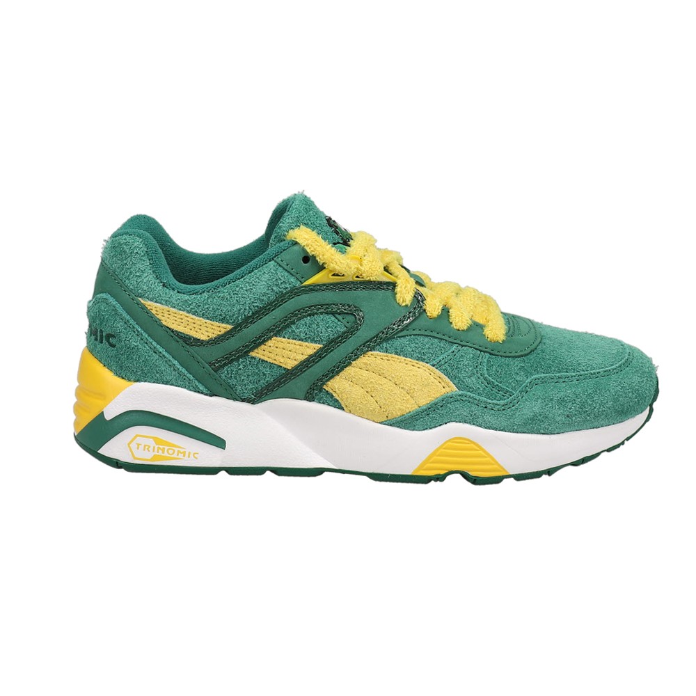 Puma R698 Super Lace Up Plush Mens Green Casual Sneakers 93387101
