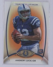 2012 Topps Platinum Rookie Retail Orange Refractor Andrew Luck #150 3f7