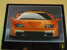VINTAGE NOS ORIGINAL LAMBORGHINI DIABLO GT GLOSSY SALES BROCHURE MINT