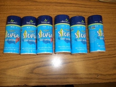 6-Sweetleaf Organic Stevia Leaf Extract Sweetener  0.9 oz each Exp 8/2028