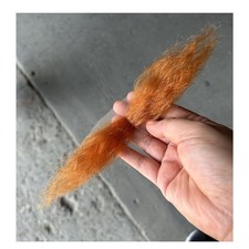 Short Synthetic Fiber Hair Lace Base Hands Tied Realistic Mustache For Adult ...