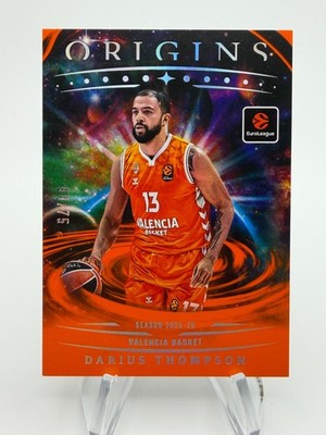 2025-26 Origins Euroleague DARIUS THOMPSON Base Set Orange Prizm /75 #49