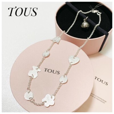 トウス　TOUS　シルバー925　熊　ベアー　クマ　花フラワー　ネックレス s-l400.jpg