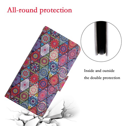 For iPhone 13 Pro Max/12 Pro/11/X/8+Shockproof Pattern Leather Wallet Case Cover - Picture 47 of 80