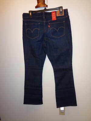 Levi's Womens 715 Bootcut Jeans Size 12 Short NWT Mid Rise