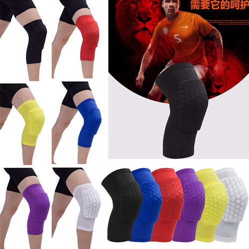 Elastic Basketball Sports Leg Knee Support Brace Protector Kneepad Guard Cover - Picture 3 of 15