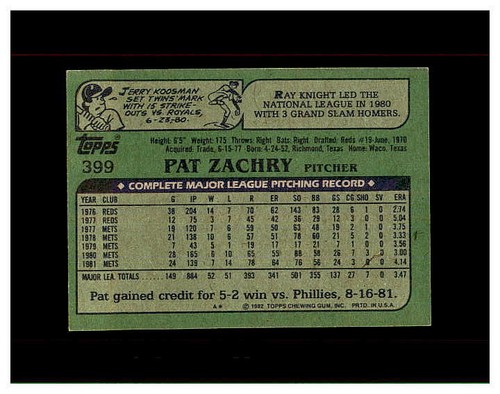 1982 TOPPS BASEBALL #270-499 YOU PICK SEE SCANS OF EVERY CARD STARS NEW LISTING - Picture 219 of 377