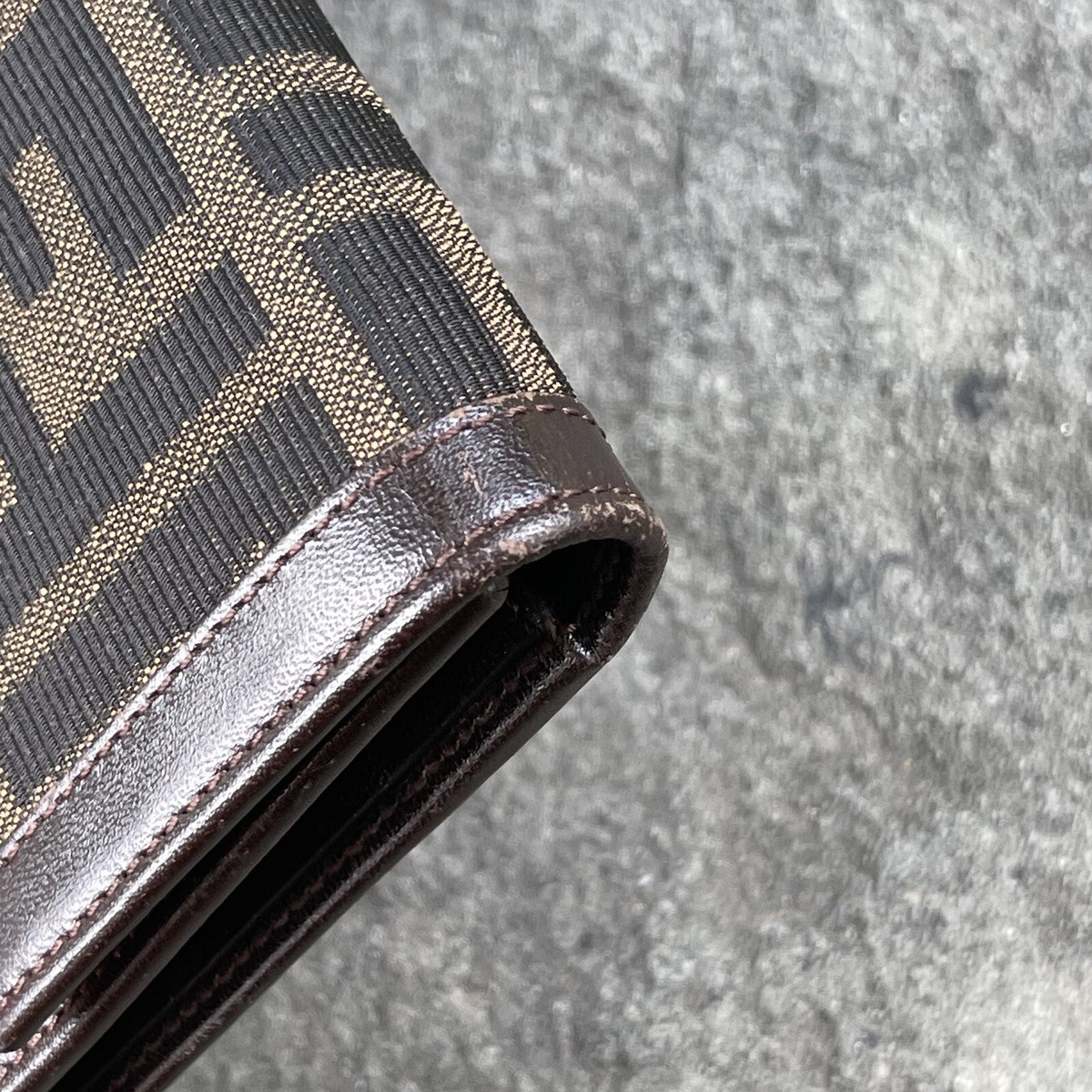 Authentic Fendi Zucca Print FF Trifold Compact Wallet Vintage | eBay