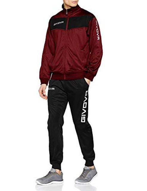 Givova Visa Tuta da ginnastica Uomo Multicolore (granata/nero) L | Acquisti  Online su eBay