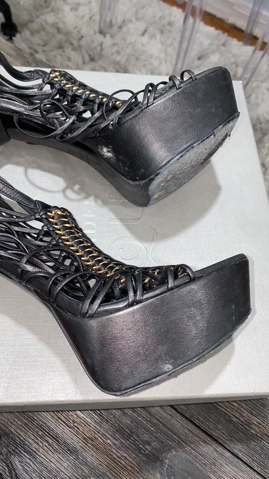Authentic Alexander McQueen platform sandals - image 7