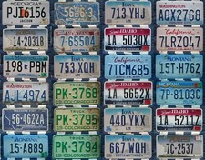 £3.99 Rough condition AMERICAN LICENSE PLATE various states  #lot17