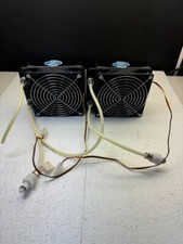 Lot of 2 80mm Aluminum Water Cooling Radiator CPU Heat Sink for Computer PC