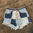 Wild Fable Shorts Women Teen 2 Blue Denim Cut Off High Rise Distressed — photo 2
