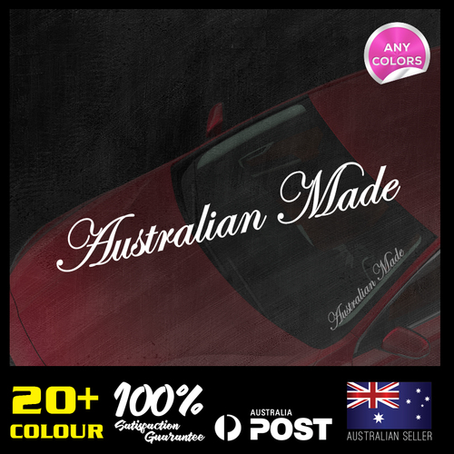 Australian Made Windscreen Decals 500x70mm JDM Stickers Vinyl Lower Car ...