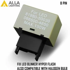 LED Turn Signal Flasher Relay Module Fix Hyper/Fast Flashing for Gen 6/6.5 Camry