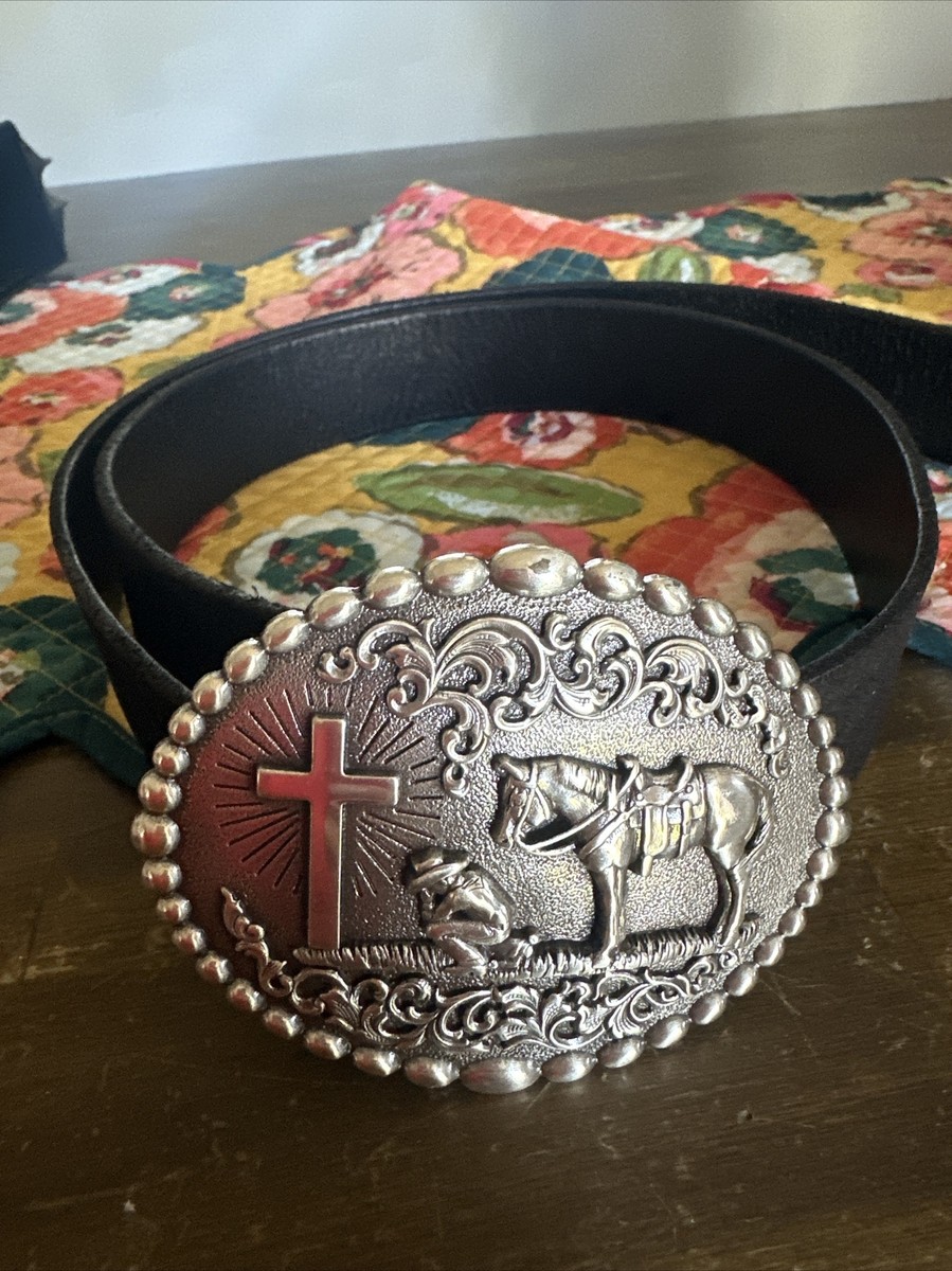 Nocona Silver Belt with Intricate Design Nocona Belt Co. Men main image 3