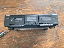 Sony TC-WE305 Dual Stereo Cassette Tape Deck - NEEDS BELTS - PARTS REPAIR ONLY
