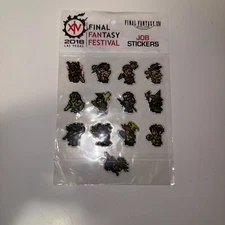 FINAL FANTASY XIV FAN FESTIVAL 2016 Promo Rare Sticker Set Square Enix