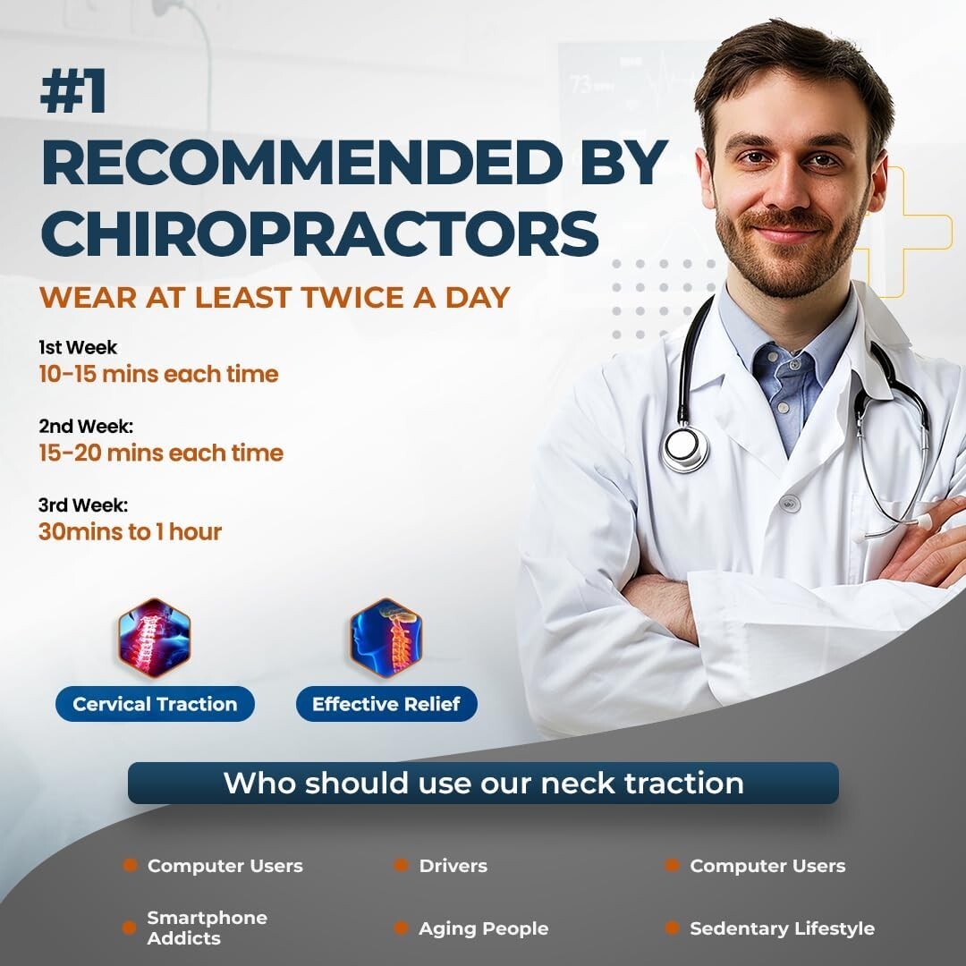 Neck Stretcher & Cervical Neck Traction Device, Best Neck Brace for Neck Pain...