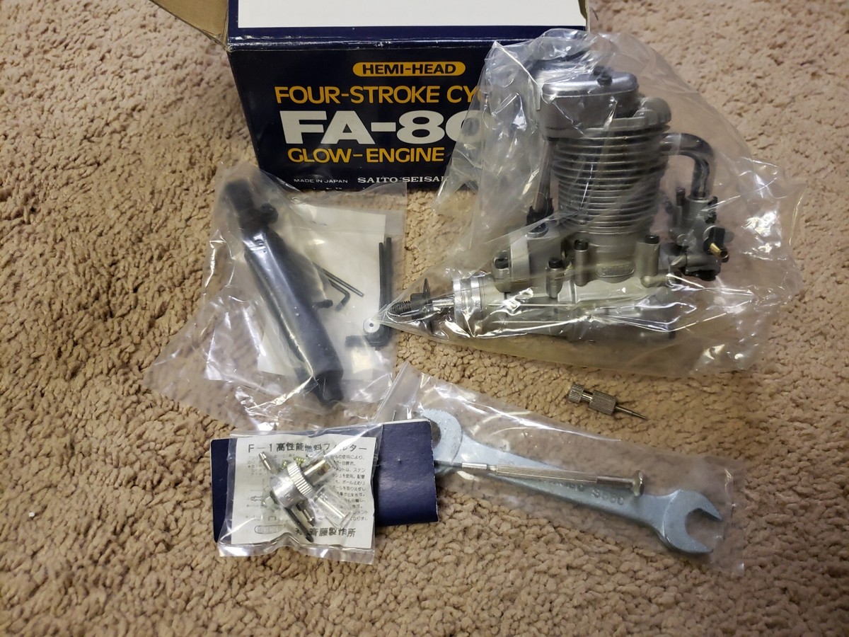 SAITO Engine - SAITO 80 - FA-80 Hemi-Head 4C motor - NIB | eBay