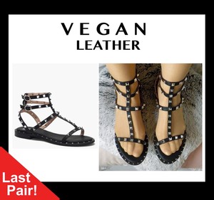 vegan flat sandals