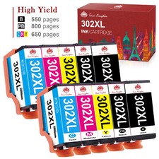 302XL T302XL Ink For Epson 302 Expression Premium XP-6000 XP-6100 Printer Lot