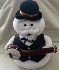 Rudolph Misfit Sam Snowman Plush 1998 with Banjo 12" CVS Stuffins Christmas Rare
