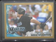 2010 Topps Update Gold Rookie #US-327  Mike Stanton No 1846 of 2010