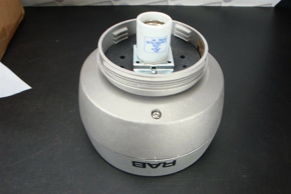 RAB VP "HID" CEILING 100W with GLASS GLOBE AND CAGE VX2HH100QT (NEW in BOX) - Image 3 of 4