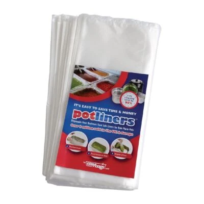 Nisbets Recyclable Standard Soup Kettle Pot Liners - Size 9, 10 L - Pack of 50