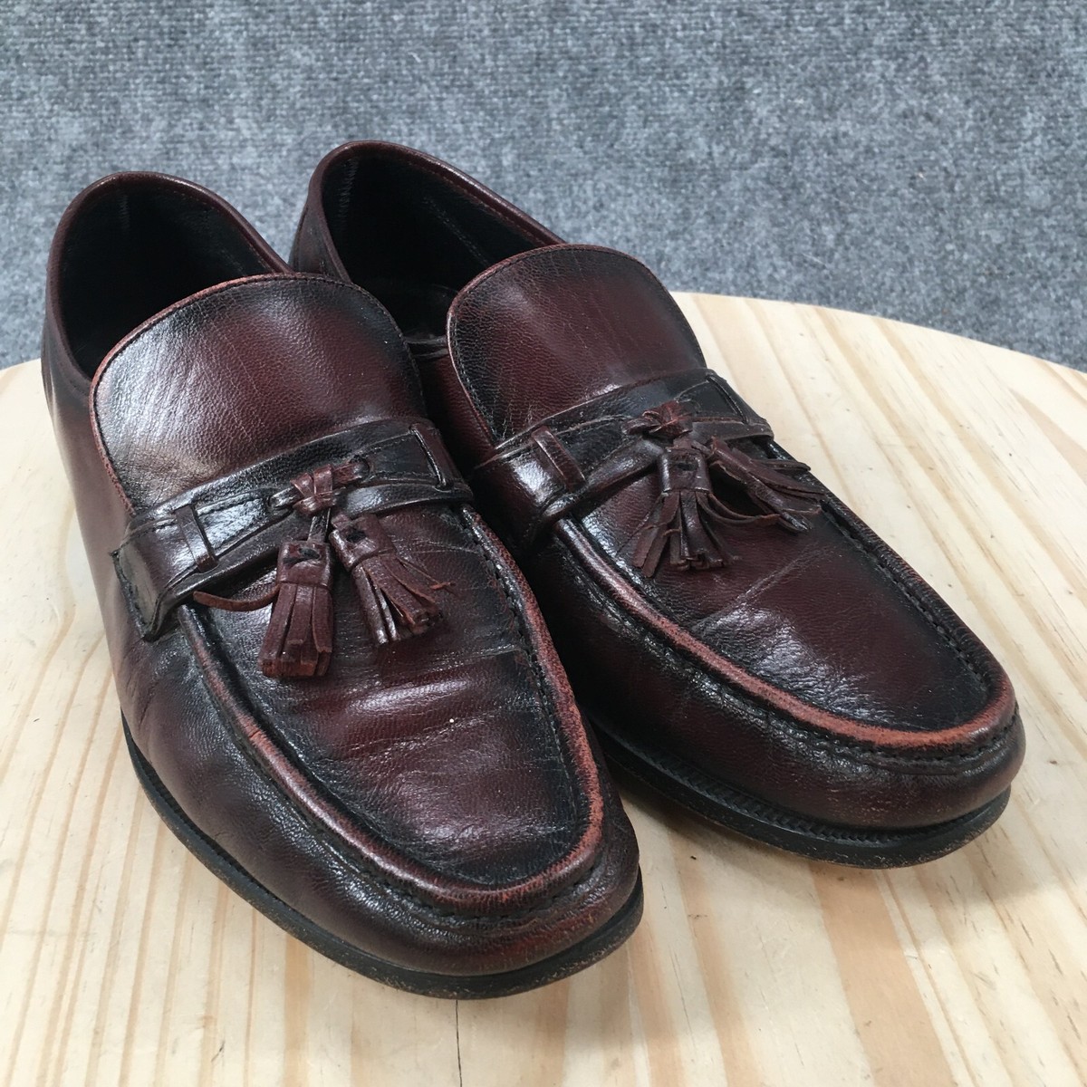 Florsheim Shoes Mens 8.5 D Tassel Loafers Slip On Moc Toe 