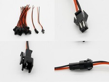 10 Pairs 15cm Long JST SM 2Pins Plug Male to Female Wire Connector US Seller