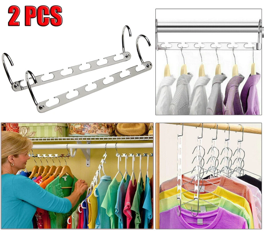 Metal Cascading Space Saving Closet Hangers (5)