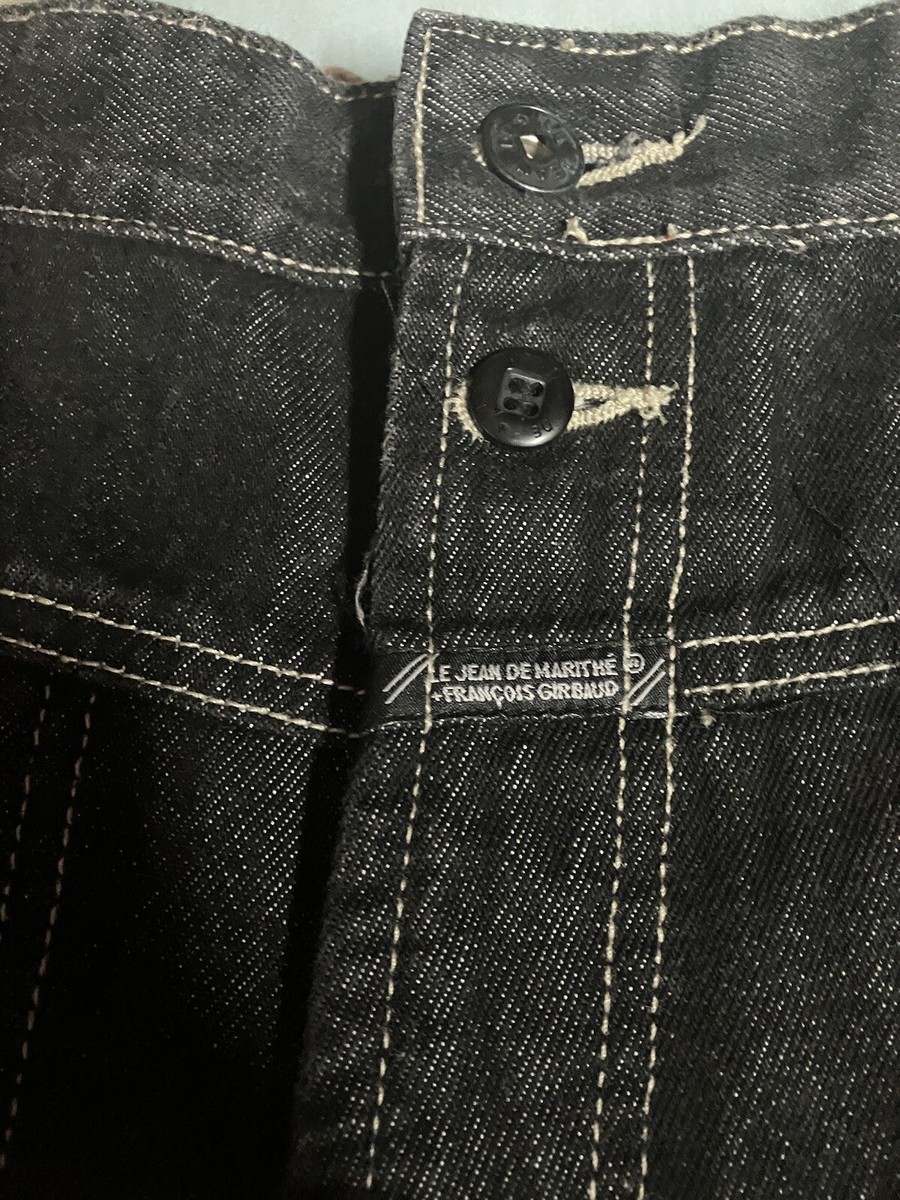 VTG Le Jean De Marithe Francois Girbaud Black Jeans 40x32 VTG Le Jean De Marithe Francois Girbaud Black Jeans 40x32