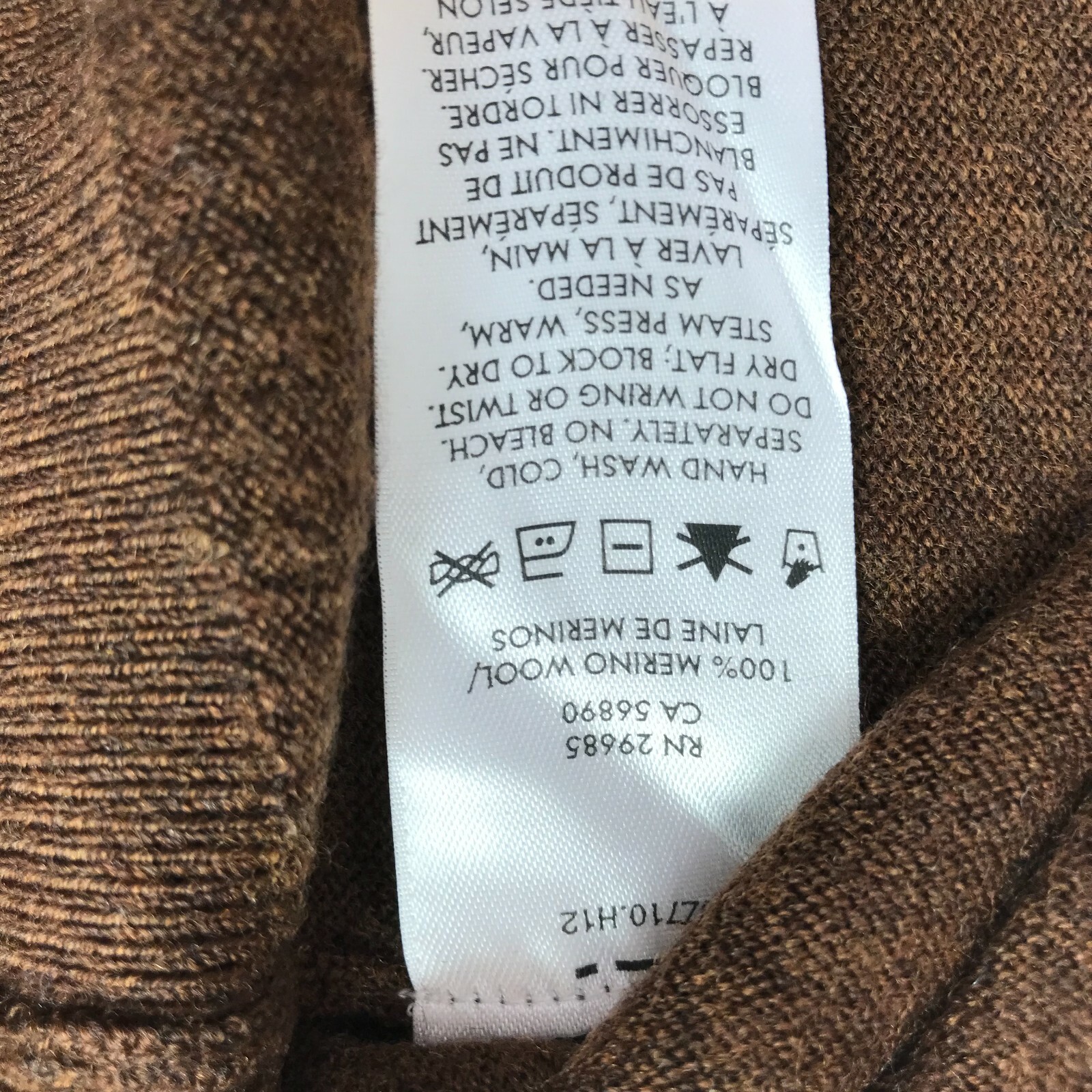 PENDLETON Brown Mock Neck 1/4 Zip Pullover Collar… - image 7