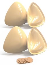 Sticky Push Up Bra Inserts 2 Pairs-Double Sided Sticky Waterproof Bra Pads fo...
