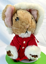Vintage 1981 DAKIN Santa Merry Mouse Plush Christmas Priscilla Hillman w/ Tags