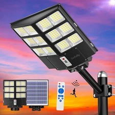 7800W Commercial Outdoor Solar Street Light Motion Sensor Dusk To Dawn