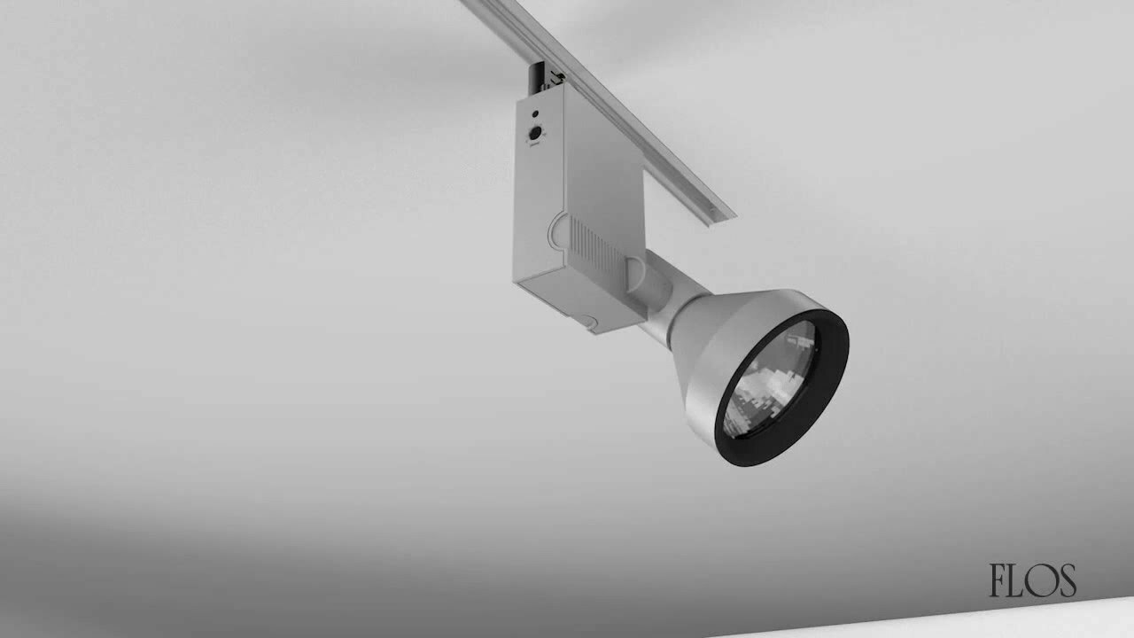 Flos Antares Compass Spot Grigio 03.3673.02 G12 | Faretto Binario Top