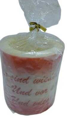 Candle with slogan gift original decorative lantern candle