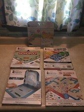 5 COLORFORMS 2021 Lot: Board Games Monopoly TROUBLE Battleship TROUBLE Checkers