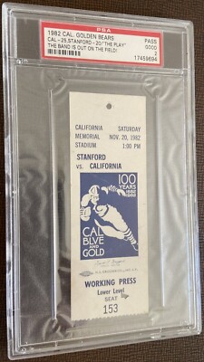 Nov. 20, 1982 Cal Calif. Bears vs. Stanford THE PLAY & John Elway