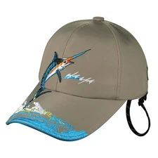Dr.fish Sun Cap Watertight Breathable Fish Pattern Quick-dry Fishing Hunting Hat