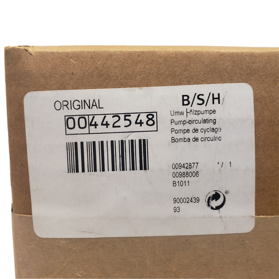 Bosch Thermador Gaggenau OEM 442548 00442548 Dishwasher Circulation