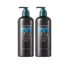 2 x NATURE REPUBLIC Black Bean Anti Hair Loss Shampoo 520ml from Korea
