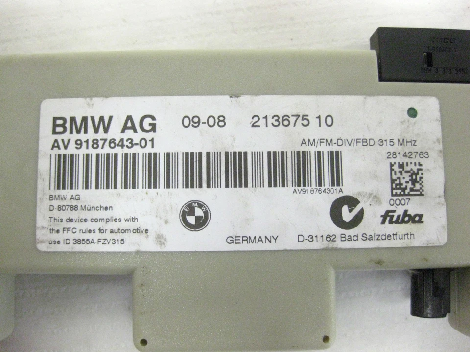 2006 BMW 330XI 328i E90 AM/FM-DIV Diversity Antenna Amplifier 213675 10 OEM  - Image 4 of 4