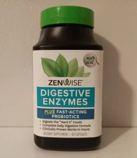 Zenwise Digestive Enzymes Probiotics & Bromelain for Gut Health  60 CT 09/2026